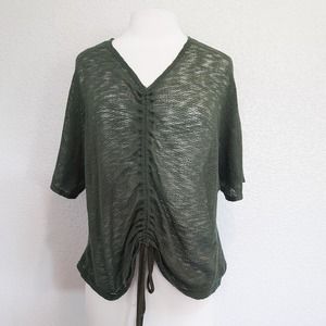⭐️5/$20 Tiny Willow Green Open Knit Top Size M